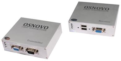 Комплект для передачи VGA клавиатура "Мышь" на расстояние до 100м TA-VKM/3+RA-VKM/3(ver.2) OSNOVO 1000641327 цена, купить