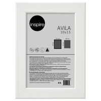 Рамка Inspire Avila 10x15 см МДФ цвет белый аналоги, замены