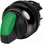 Переключатель с поворотной ручкой 3-х позиционный 60 , c фиксацией, цвет зеленый подсветкой, черное лицевое кольцо, M22S-WRLK3-G - 216848 EATON