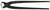 Клещи вязальные для арматурной сетки, резка - проволока средней твердости 1.8мм, твердая 1.4мм, режущая кромка 61 HRC / 21мм, L=200мм, блистер, цвет черный KNIPEX KN-9900200SB