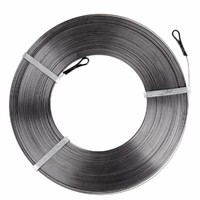 Протяжка кабельная стальная плоская 30 м PROCONNECT | 47-5030-6 REXANT