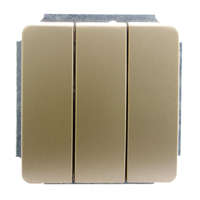 Выключатель трехклавишный в рамку золото - С1В3-005 GUSI Electric