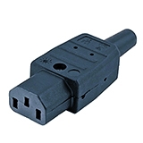 Разъем CON-IEC320C13 IEC 60320 C13 220В 10А на кабель (плоские контакты) Hyperline 47865 внутри прямой купить в Москве по низкой цене