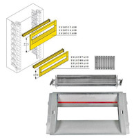 DIN-рейка+пластрон H=150мм для шкафа GEMINI (Размер6) | 1SL0310A00 ABB