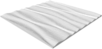 Плита потолочная инжекционная бесшовная полистирол белая Лён 50 x см 2 м²