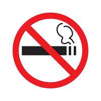 Наклейка информационный знак "Курить запрещено" 200х200 | 56-0035 REXANT