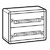Распределительный шкаф с металлическим корпусом XL3 160 - для модульного оборудования 2 рейки 450x575x147 | 020002 Legrand