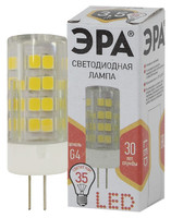 Лампа светодиодная LED JC-3,5W-220V-CER-827-G4 (диод, капсула, 3,5Вт, тепл, G4) ЭРА (100/1000/30000) - Б0027855 (Энергия света)