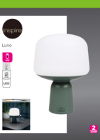Светильник мобильный светодиодный Inspire Luno USB IP44 цвет хаки