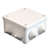 Коробка распределительная ОП 85х85х45мм У130 IP54 7 выходов 3 гермоввода крышка на винтах бел. Epplast 130111 Электропромпласт