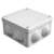 Коробка распределительная ОП 105х105х56мм IP54 7 выходов 4 гермоввода крышка на винтах сер. Epplast 110042 Электропромпласт