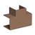 Тройник накладной 90 град. для РКК-80х60 и 80х40 (коричневый) | ТРН-80х60-К Рувинил Ruvinil