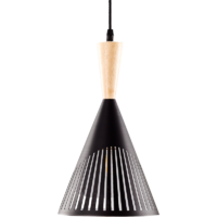 Подвесной светильник Семь огней Ноема 1 лампа 3 м² цвет черный