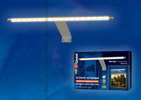 Светильник светодиодный поворотный, ULM-F32-5,5W/WW IP20 SILVER L=32,5 см, 3000К корпус алюминий, цвет серебро | 08003 Uniel