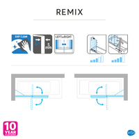Ширма на ванну Sensea Remix фронтальная 105x140 см