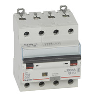 Выключатель автоматический дифференциального тока DX3 6000 4п 32А С 300мА тип AС | 411208 Legrand