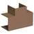 Тройник накладной 90 град. для РКК-32х16 (коричневый) | ТРН-32х16-К Рувинил Ruvinil