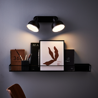Спот поворотный Inspire Farell, 2 лампы, 1.5 м², цвет черный