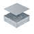Монтажная коробка UDHOME BOX для лючка GES4-2 (сталь) (UDHOME 4) | 7427430 OBO Bettermann