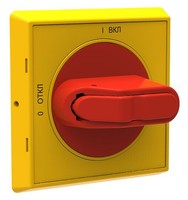 Ручка управления OHYS2RJE-RUH (желто-красная) с символами на русском для рубильников дверного монтажа ОТ16..125FТ | 1SCA108275R1001 ABB