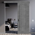Дверь межкомнатная Сиэтл остекленная ПВХ ламинация цвет лофт темный 60x200 см (с замком и петлями) VFD