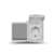 Блок горизонтальный Аллегро выключатель 1 клавиша+розетка с заземлением защитными шторками IP54 крышкой серый Universal