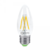 Лампа светодиодная LED-свеча-deco 5Вт 230В E14 4000К 450Лм прозрачная IN HOME 4690612007571