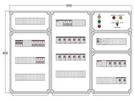 Щит управления электрообогревом HR 18х1700 D316 (с терморег. и датч. темп.) ПСО DEVIbox DBR082 аналоги, замены