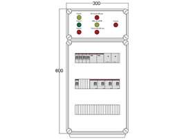 Щит управления электрообогревом FHR 2х2800 D330 (с терморег. и датч. темп.) ПСО DEVIbox DBFR09 аналоги, замены