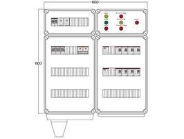 Щит управления электрообогревом FHR 4х4400 D330 (с терморег. и датч. темп.) ПСО DEVIbox DBFR18 аналоги, замены