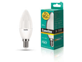 Лампа светодиодная LED10-C35/830/E14 10Вт 220В Camelion 13559 купить в Москве по низкой цене