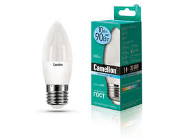 Лампа светодиодная LED10-C35/845/E27 10Вт 220В Camelion 13562 купить в Москве по низкой цене