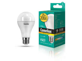 Лампа светодиодная LED25-A65/830/E27 25Вт 220В Camelion 13571 аналоги, замены
