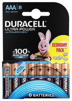 Элемент питания алкалиновый LR03-8BL Ultra (блист.8шт) Duracell Б0038765 Батарейки Power цена, купить