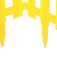 Ограждение «Палисадник» цвет желтый 1.9 м