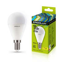 Лампа светодиодная LED-G45-11W-E14-3K Шар 11Вт E14 3000К 172-265В Ergolux 13627 аналоги, замены