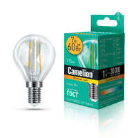 Лампа светодиодная LED7-G45-FL/830/E14 7Вт 220В Camelion 13456 купить в Москве по низкой цене