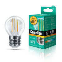 Лампа светодиодная LED7-G45-FL/830/E27 7Вт 220В Camelion 13457 купить в Москве по низкой цене