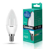 Лампа светодиодная LED12-C35/865/E14 12Вт 220В Camelion 13691 купить в Москве по низкой цене