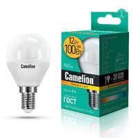 Лампа светодиодная LED12-G45/830/E14 12Вт 220В Camelion 13693 аналоги, замены