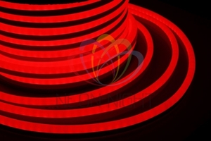 Гибкий Неон LED - красный, бухта 50м | 131-012 NEON-NIGHT светодиодный постоянное 220В Шнур FLEX 12х26мм 80LED/м 4Вт/м IP54 аналоги, замены