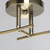 Люстра потолочная Тетро 2 лампы 4 м² цвет золото DEMARKT