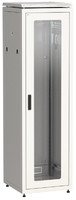 Шкаф сетевой 19дюйм ITK LINEA N 33U 600х600 мм стеклянная передняя дверь, задняя металлическая серый - LN35-33U66-GM IEK (ИЭК)