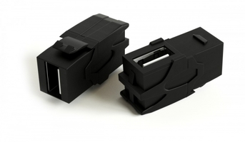 Вставка KJ1-USB-VA2-BK формата Keystone Jack с прох. адапт. USB 2.0 (Type A) 90 градусов ROHS черн. Hyperline 251218 купить в Москве по низкой цене