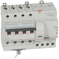 Выключатель автоматический дифференциального тока 4п C 40А 30мА тип AC 10кА DX3 7мод. Leg 411190 Legrand
