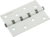 Петля универсальная B4-W/CR 100х70х2.5 мм цвет белый AVERS