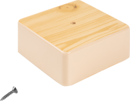 Распределительная коробка открытая IEK 100×100×44 мм 2 ввода IP20 цвет сосна (ИЭК) аналоги, замены