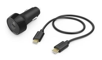 Устройство автомобильное зарядное H-183327 3А PD+QC универс. кабель USB Type C черн. (00183327) HAMA 1431781 аналоги, замены