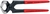 Кусачки-молоток торцевые плотницкие, проволока средней твердости 2.2мм, режущая кромка 60HRC / 25.5мм, L=210мм, черные, обливные рукоятки KNIPEX KN-5101210