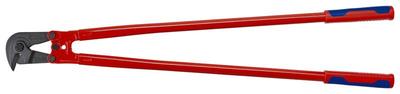 Ножницы для резки арматурной сетки L-950 мм твёрдость кромок 62 HRC серые 2-компонентные рукоятки сменная ножевая головка кованый коннектор KN-7182950 KNIPEX